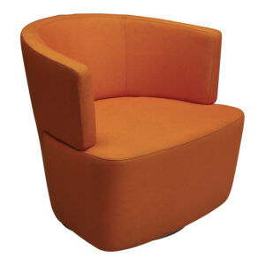 Steelcase Coalesse Joel Used Swivel Lounge Guest Chair, Orange