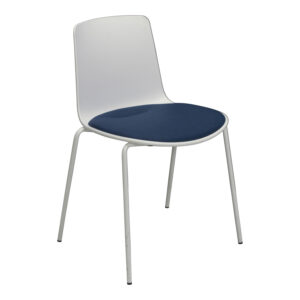Steelcase Coalesse Used Lottus Enea Stack Chair, White and Blue