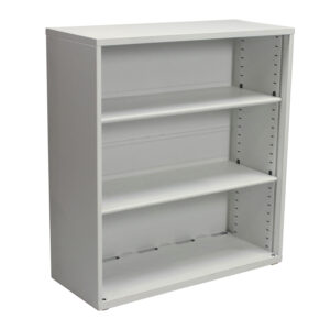 Steelcase Used 40x36 Inch 3 Shelf Bookcase, White