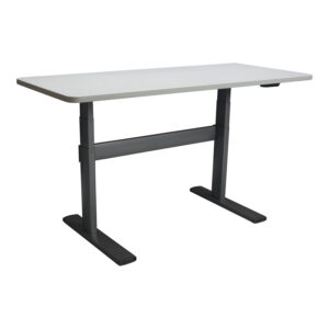 29x66 Used Electric Sit Stand Laminate Desk, White
