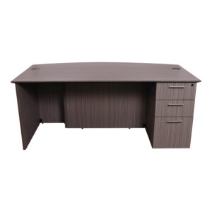 36x72 Used Laminate Single Pedestal Desk Ped Right, Drift