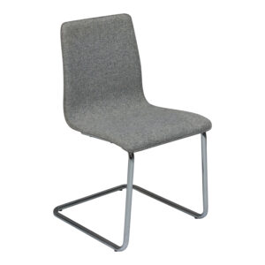 CB2 Used Sled Base Guest Chair, Gray Pattern