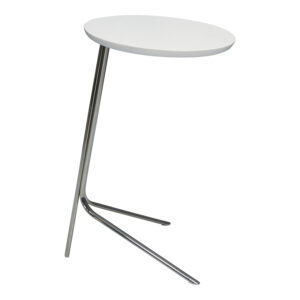 HBF Used 16 In Personal Side Table, White