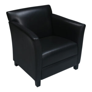 Herman Miller Geiger Used Leather Club Chair, Black