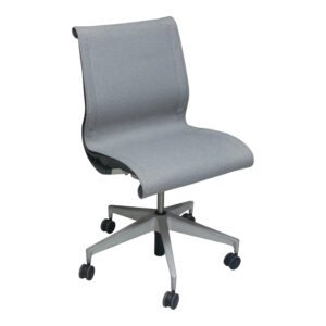 Herman Miller Setu Used Armless Chair, Light Gray