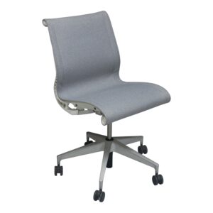 Herman Miller Setu Used Armless Chair, Light Gray