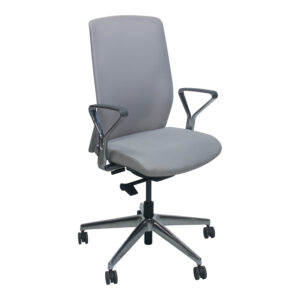 OFS Used Mesh Back Conference Chair w Aluminum Frame, Gray