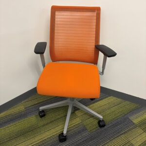 Steelcase Think Used Mesh Back Task Chair, Orange