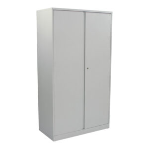 Steelcase Used Two Door Storage Cabinet 36x66 Inch, White