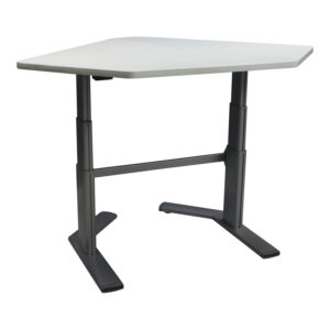 Steelcase VL2 Series Used 46x46 In Sit Stand Desk Corner Desk, White