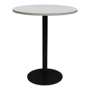 Used 36 In Round Bar Height Laminate Table, White