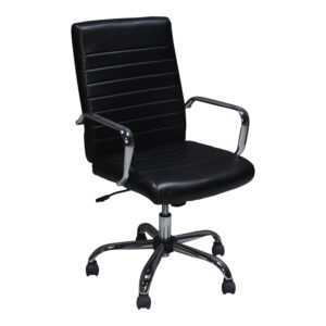 Hon Used PU Leather Conference Chair, Black