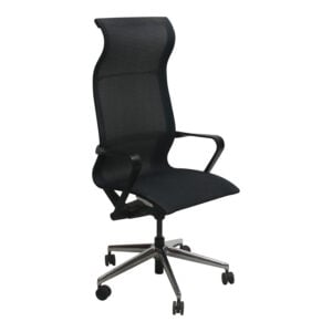 Moojirs Used High Back Mesh Back Conference Chair, Black