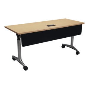 Steelcase Coalesse Used 24x60 Mobile Nesting Table w Power Grommet, Maple